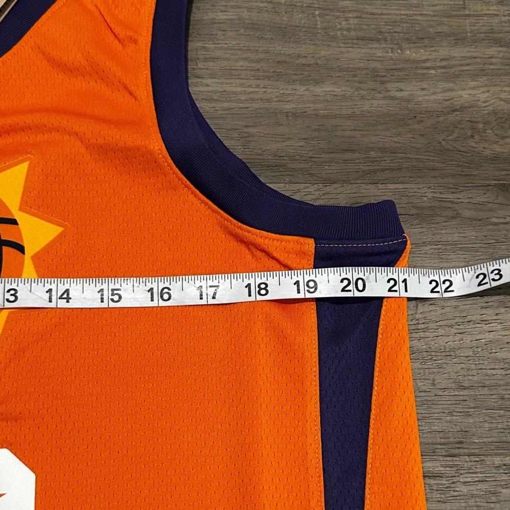 Jordan Phoenix Suns Deandre Ayton #22 Statement Swingman Jersey Orange Med NWT - Picture 6 of 9